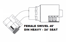 Female 45° DIN Heavy Swivel (4)